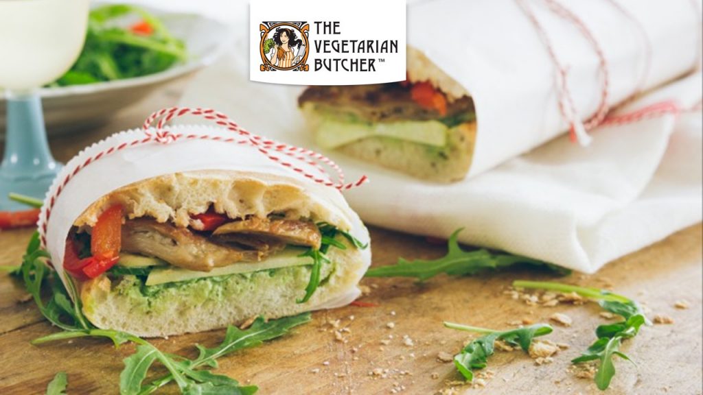 Ciabatta s jablky, hořčicí a Chickened out Chunks