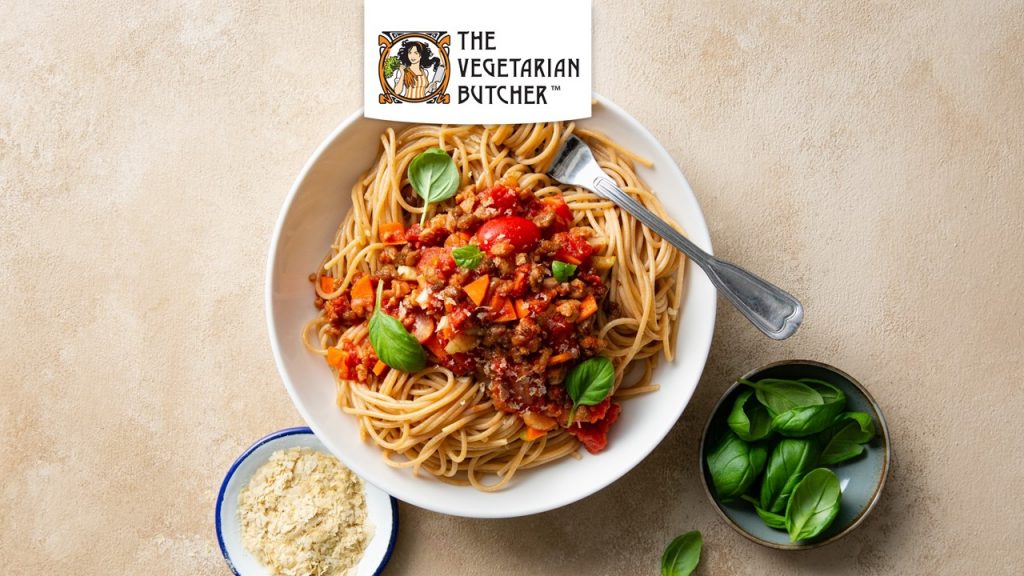 Těstoviny bolognese s veganským mletým Magic Mince