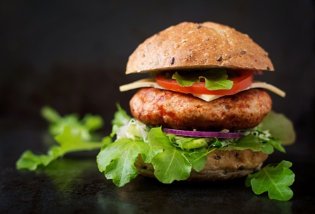 Lahodný a lehký hamburger